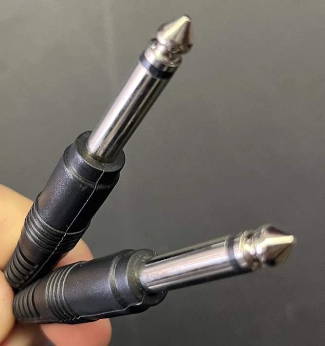 5 Pack Professional Low Noise Microphone Cables TRS 1/4" 12ft Audio No Pack - Image 2 of 4