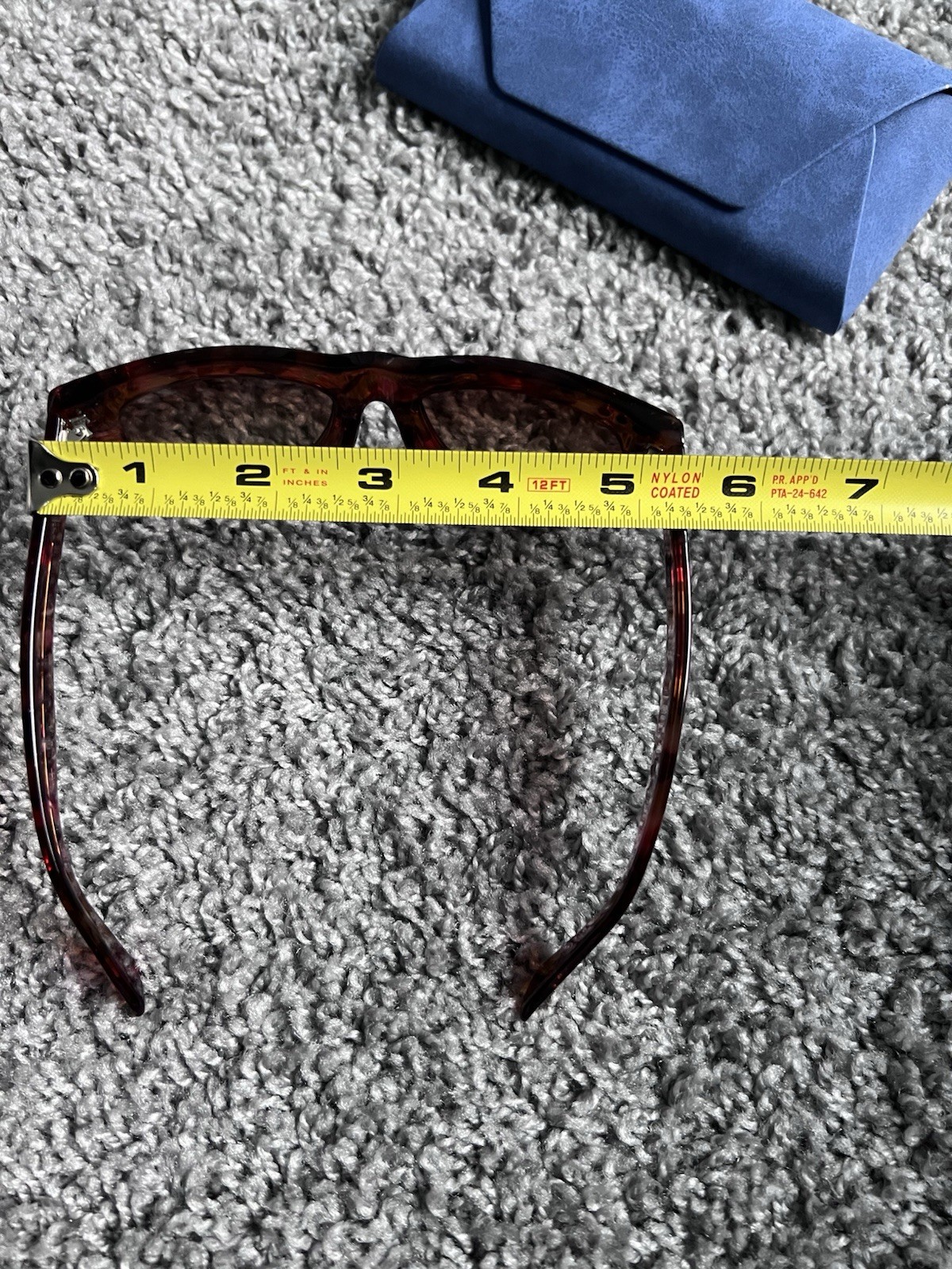 Bold Sunglasses with Oversized Frames Studded Tor… - image 7