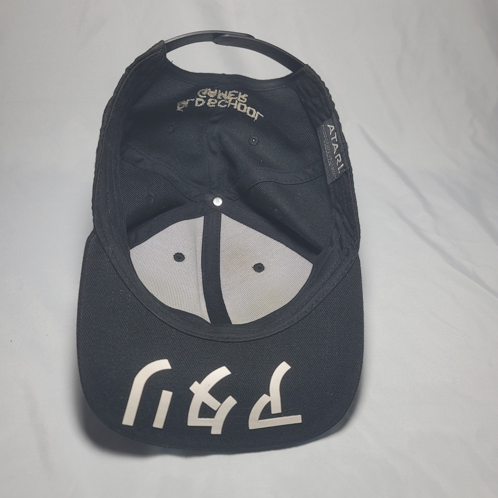 Atari Logo Snapback Hat Black Flat Brim Licensed … - image 8