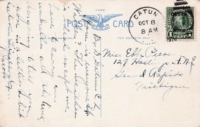 Panama Canal Zone Fancy Cancel Gatun Dam Electric Station Vtg Postcard K3