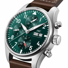 IWC PILOT'S CHRONOGRAPH 41 RACING GREEN DIAL WATCH - IW388103 - NEW!! 3