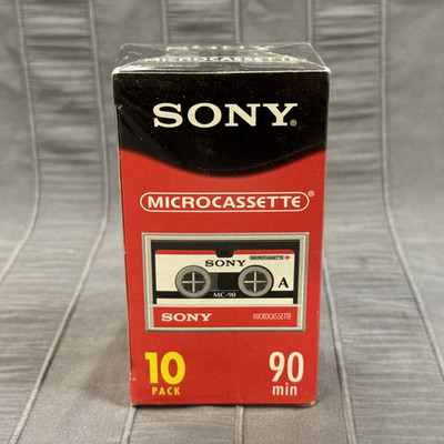 Sony Microcassette 90 Minutes 10 Pack, New Old Stock