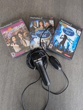 PS2 Sony Playstation 2 Lot Karaoke revolution American Idol game bundle Mic