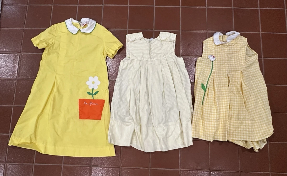 Cotton Yellow Vintage Clothing for Children for sale | eBay