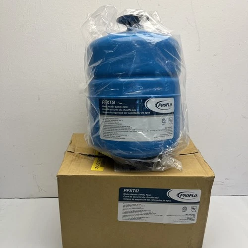 ProFlo PFXT5I Water heater Safety Tank Blue Steel 2.1 Gallons New Open Box - Picture 1 of 4