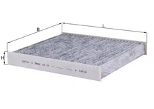 Mahle LAK 120 filter, interior air for Audi, Buick (SGM), Lamborghini, Mercedes-BE