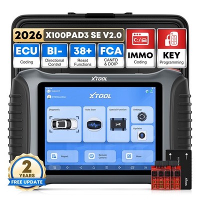 2026 XTOOL X100PAD3 SE V2.0 Schlüsselprogrammiergerät OBD2 Diagnosegerät Scanner