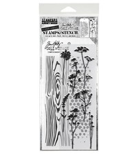 Tim Holtz Mixed-Media Stamps  Stencil-Set 59