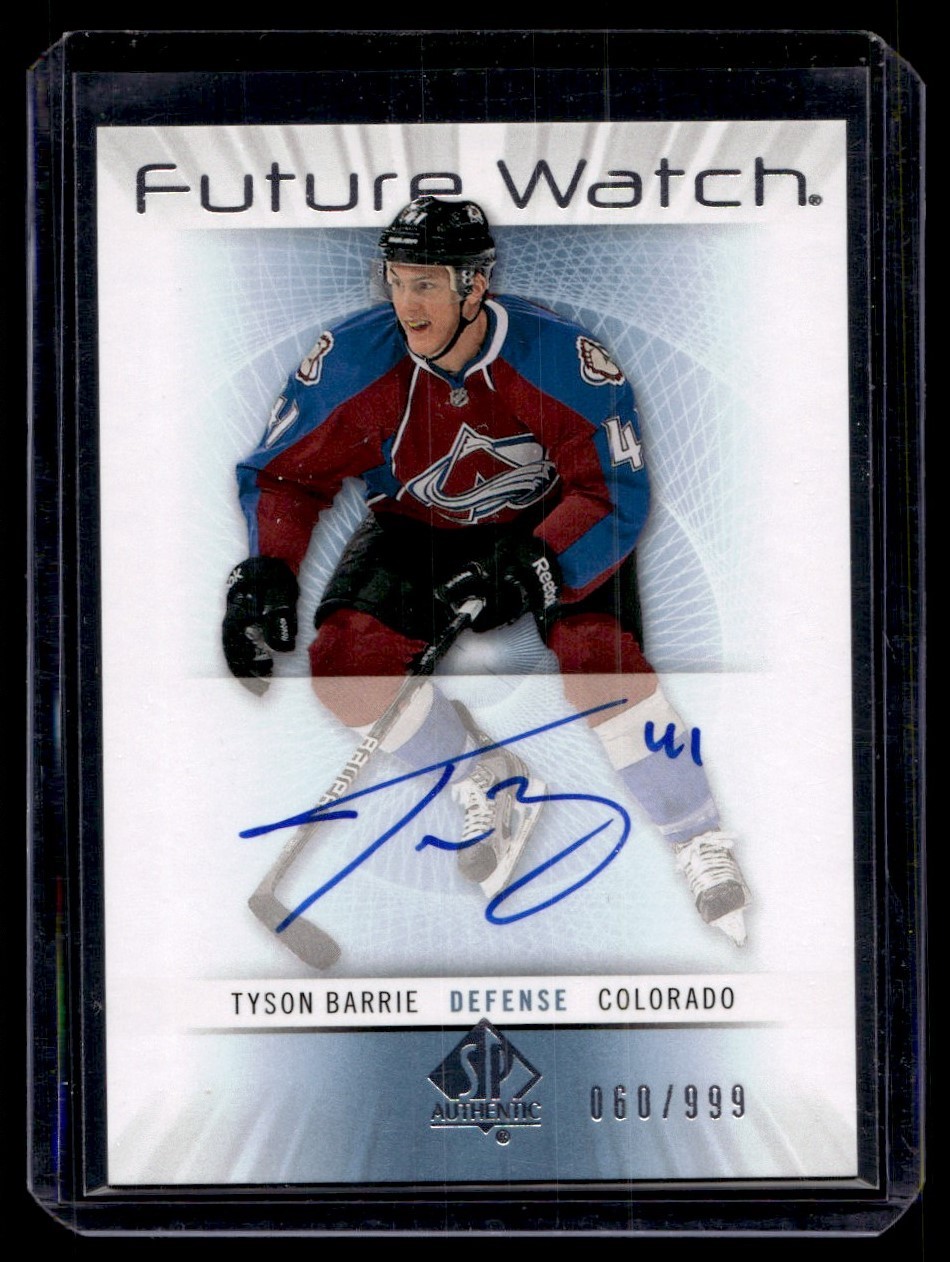 2012-13 SP Authentic Future Watch Autograph Rookie Tyson Barrie RC Auto /999