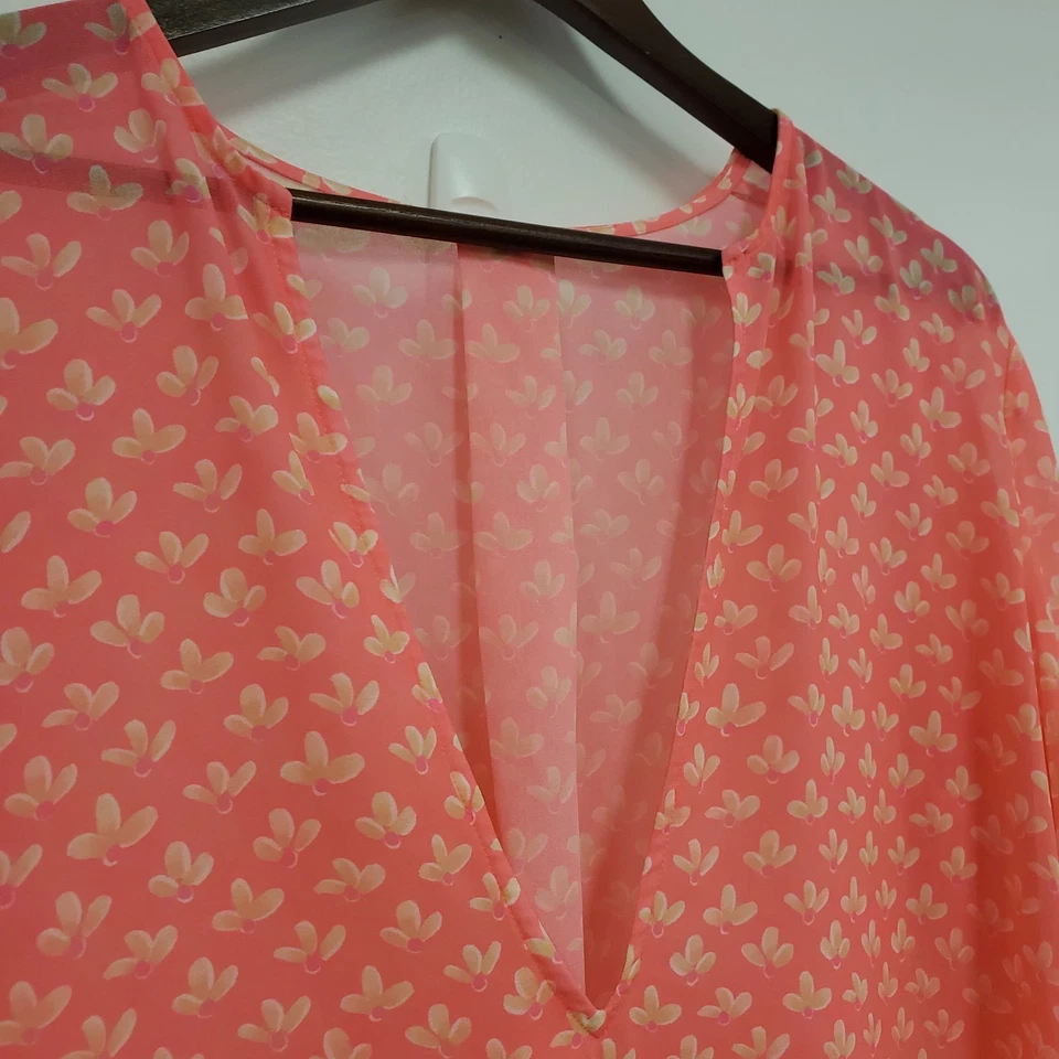 Maxi encubrimiento Lilly Pulitzer para mujer Frey talla XL rosa playa natación vacaciones Preppy Foto 2 de 4