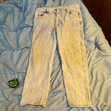 Vtg 80s 90s Wrangler Acid Wash Jeans Mens 36x30 Made in USA Denim 96501HW Grunge