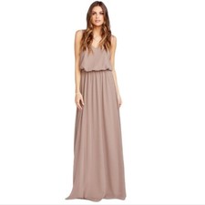 Show Me Your Mumu Kendall Maxi Dune Chiffon Formal Dress Size Small