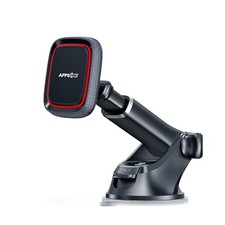 Magnetic Phone Mount for Car, Dashboard  Windshield Suction Cup Black-Red