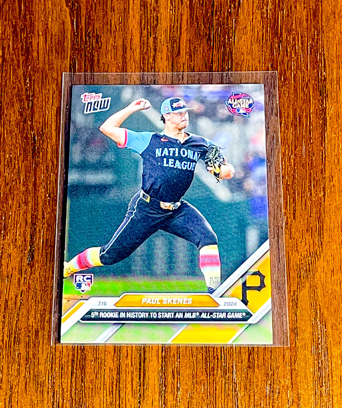 Paul Skenes 2024 Topps NOW #436⚾️⚾️⚾️Rookie Card RC⚾️⚾⚾MLB All-Star Game Starter