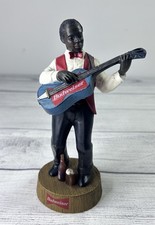 Vintage 1998 Enesco Budweiser Blues Guitar Player Figurine Anheuser Busch Jazz