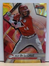 2025 Bowman's Best # 37 Elly De La Cruz Reds RC Gold Lava Refractor /50