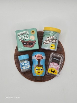Miniverse Make It Mini Diner Series 2 Mint Choco Chip Sundae Open but unmade