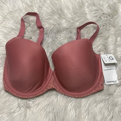Chantelle 34DDDD Bra Pink Norah Comfort Underwire Back Closure 13FN NEW $84