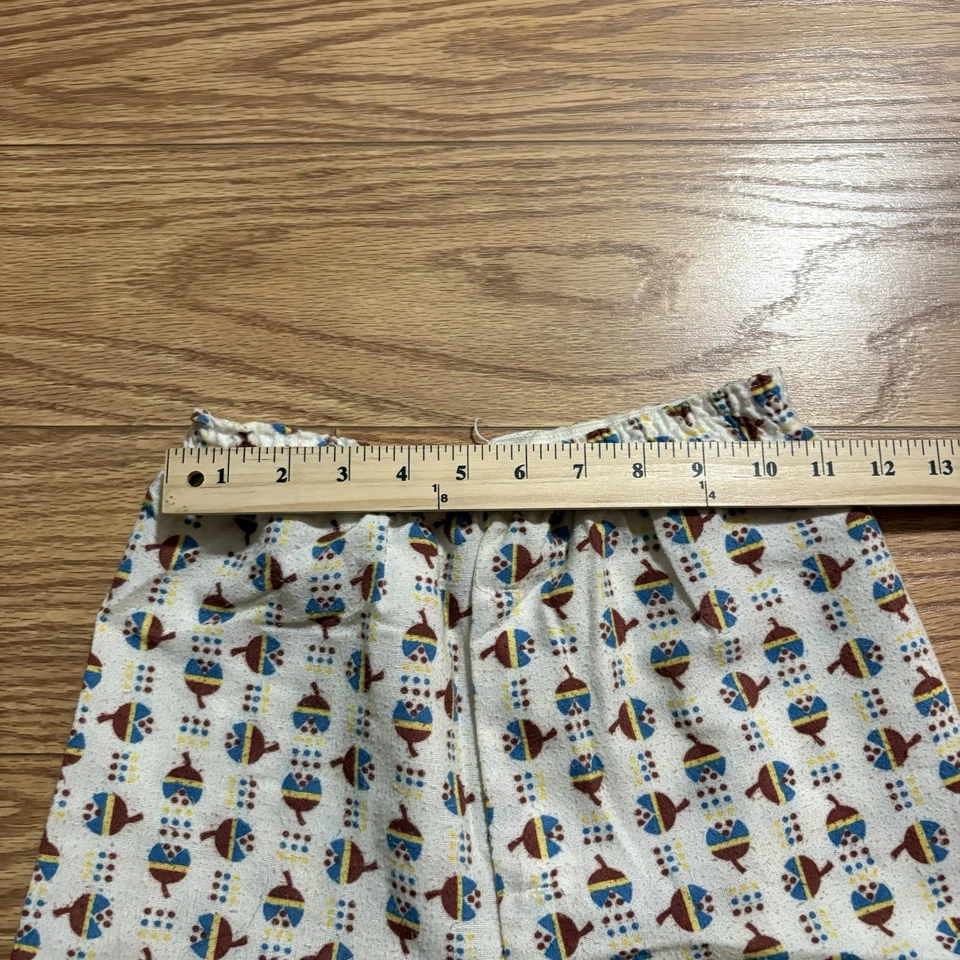 Pantalones de pijama vintage años 40 niños jóvenes hechos a mano talla juvenil 8 elásticos Foto 4 de 4