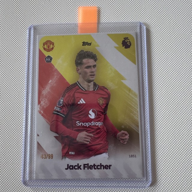 Jack Fletcher 2025/26 Topps Total Football  - Manchester United - Rookie RC /99