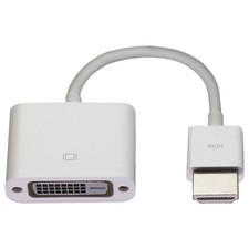 Apple HDMI to DVI Adapter for External Display - White MJVU2AM/A 
