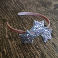 American Girl Headband Doll Pink Glitter Stars Accessory