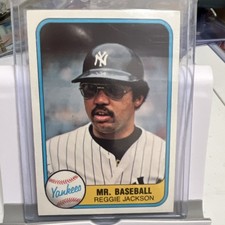Fleer 1981 Reggie Jackson New York Yankees #79 Baseball Card