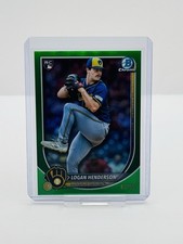 2025 Bowman Chrome LOGAN HENDERSON RC Rookie Green Refractor  /99 🔥