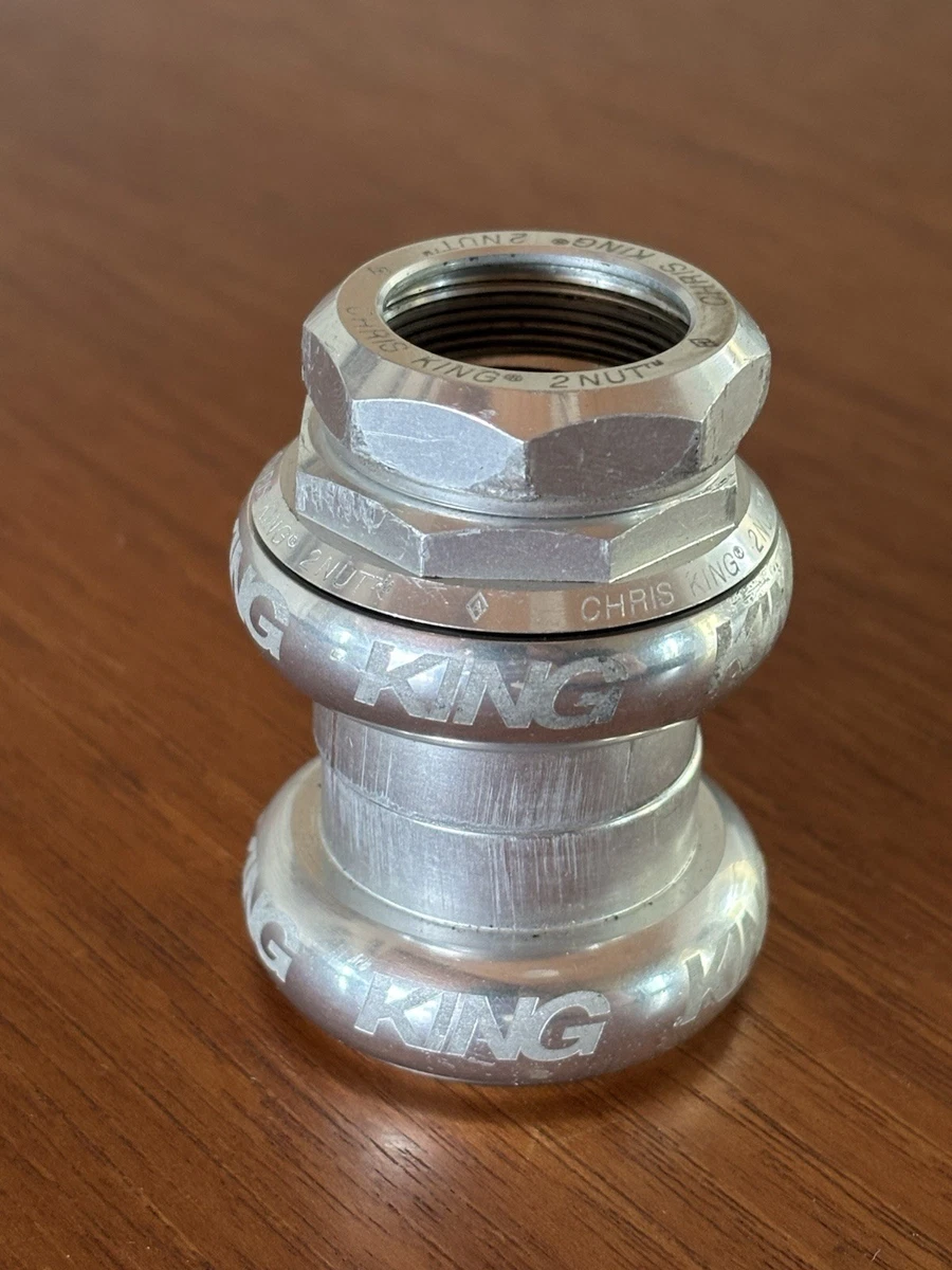 廃盤CHRIS KING 2nut headset 1inc silver Chris King GripNut