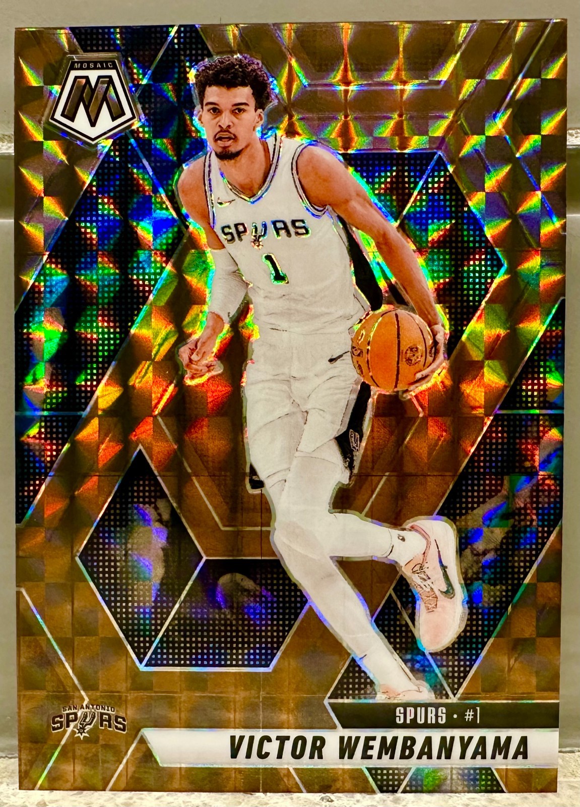 JERSEY # MATCH! 2024-25 Panini Mosaic Bronze Victor Wembanyama 1/75! #31 SPURS!