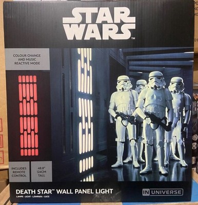 Star Wars Todesstern beleuchtetes Wandpaneel Paladone Co. auf Lager!!