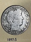 1897-S Barber Half Dollar
