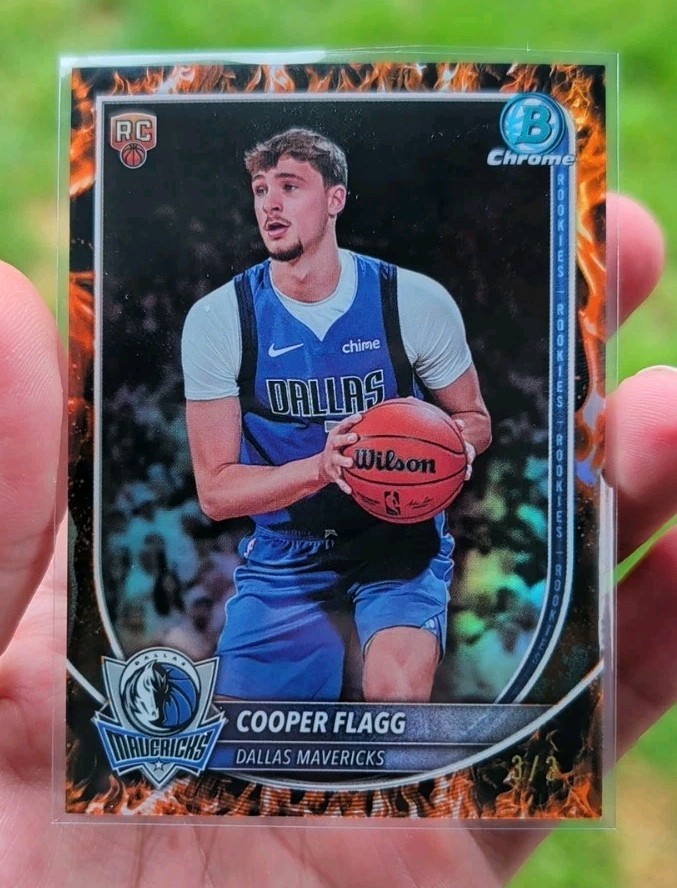 2025-26 Bowman Chrome Cooper Flagg #BCV-1 Rookie Firefractor SSP 3/3