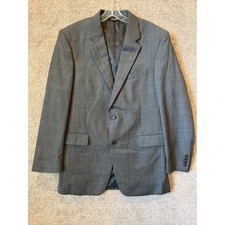 Jos. A. Bank Mens Grey Glen Plaid 100 Wool 2-Piece Suit Blazer Trousers