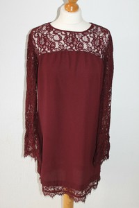 new look red lace dress