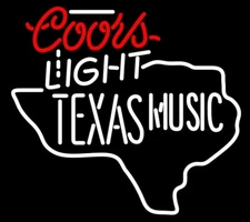 Texas Music Lone Star 10" Vivid LED Neon Sign Light Lamp Decor Artwork VL816