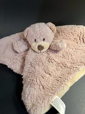 KellyToy Lovey Brown Teddy Bear Plush Security Baby Blanket