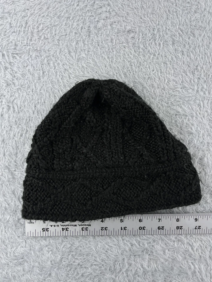 GAP Beanie Toque Womens One Size Black Knit 100% Acrylic Snow Ski Foto 3 de 4