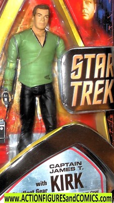 STAR TREK 7 inch CAPTAIN James T KIRK 2004 green casual art asylum