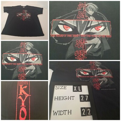 Vintage, 90s Anime, Rare, Samurai Deeper KYO, Sz XL, T Shirt