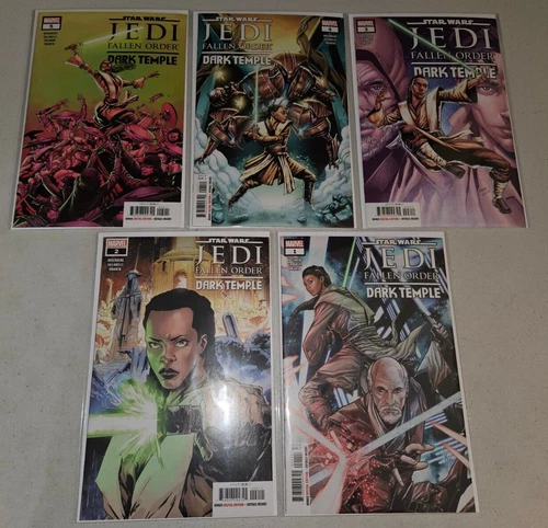 Star Wars Jedi Fallen Order Dark Temple #1-5 (Complete 2019 Marvel) 1 2 3 4 5