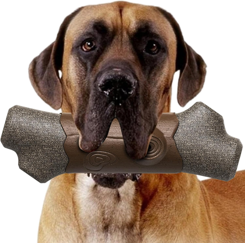 Tough Dog Chew Toys for Aggressive Chewers, 8.27In Hardly Squeaky Durable Branch - Picture 10 of 12