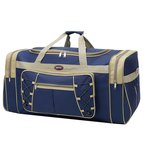 25" Men Travel Gym Duffle Bag Sports Waterproof Blue Tote Handbag Overnight New