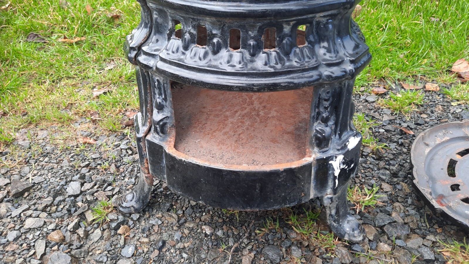 Vintage Cast Iron Enamel Godin Stove For Restoration eBay