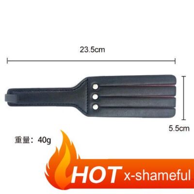 Leather Double Layer Whip  Toys Spanking Paddle Fetish Flogger Binding
