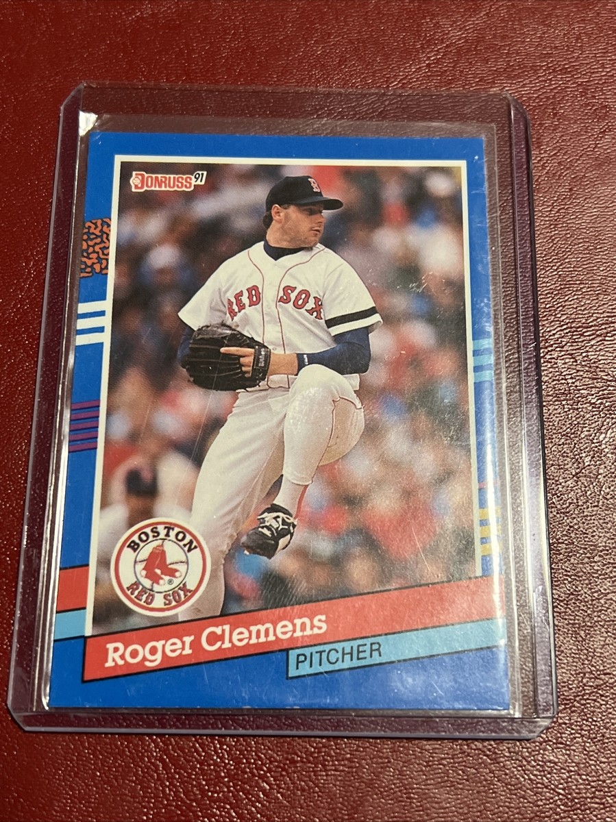 Roger Clemens 1991 Donruss Baseball Card (No Dot After Inc) Error