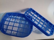 COPPIA GRIGLIA PARASASSI MASCHERINA FARO ANTERIORE POSTERIORE PIAGGIO CIAO BLU