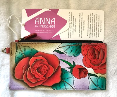Anuschka Anna NWT Card Organizer Wallet-Romantic Roses 1713-RRS