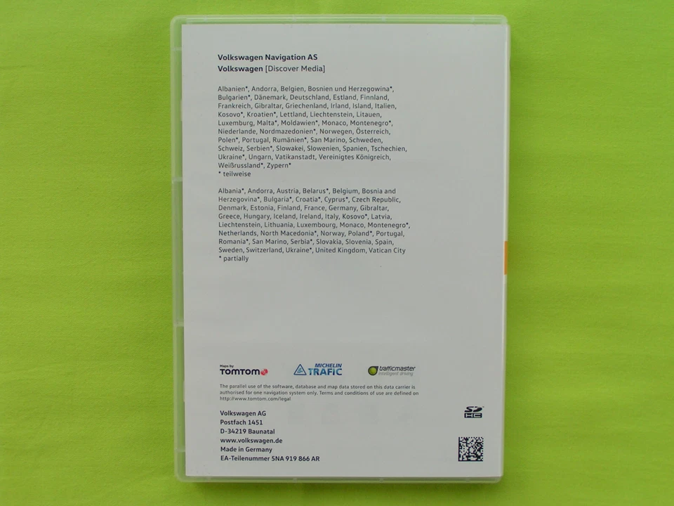 32 GB SD CARD NAVIGATION AS EUROPA V12 2021 VW DISCOVER MEDIA 2 ARTEON GOLF POLO - Bild 2 von 4