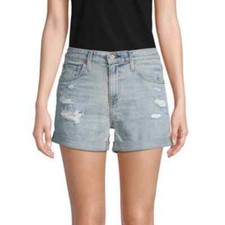 AG Adriano Goldschmied The Hailey Ex-Boyfriend Roll-Up Jean Shorts Size 24R